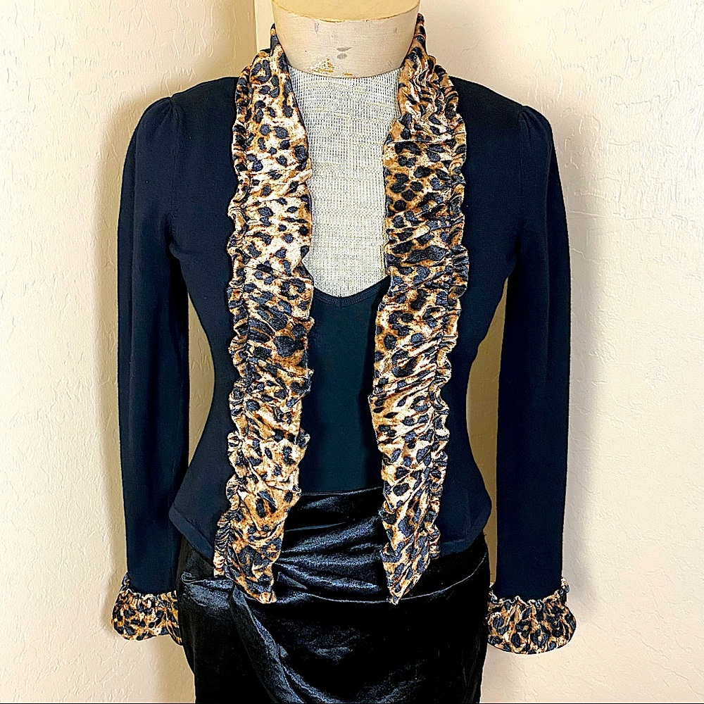 INC Y2K Cheetah Cardigan